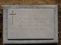 Struma Military Cemetery - McAteer, W